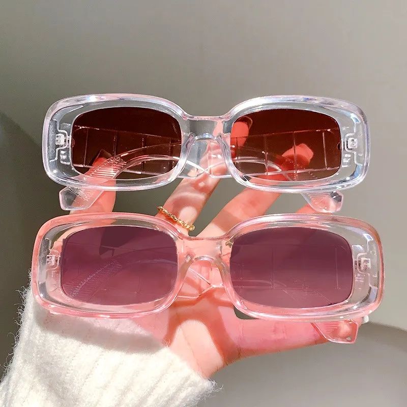 

Маленькие прямоугольные солнцезащитные очки для женщин и мужчин, винтажные брендовые дизайнерские очки квадратной формы, модные очки конфетных цветов с защитой UV400