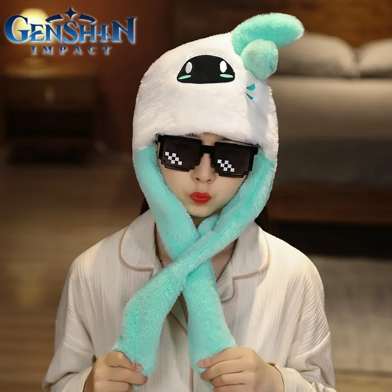 

Genshin Impact Cosplay Props Animation Derivatives Barbatos Venti's Pneumatic Wind Elf Hat Stuffed Animal Plush Toy Holiday Gift