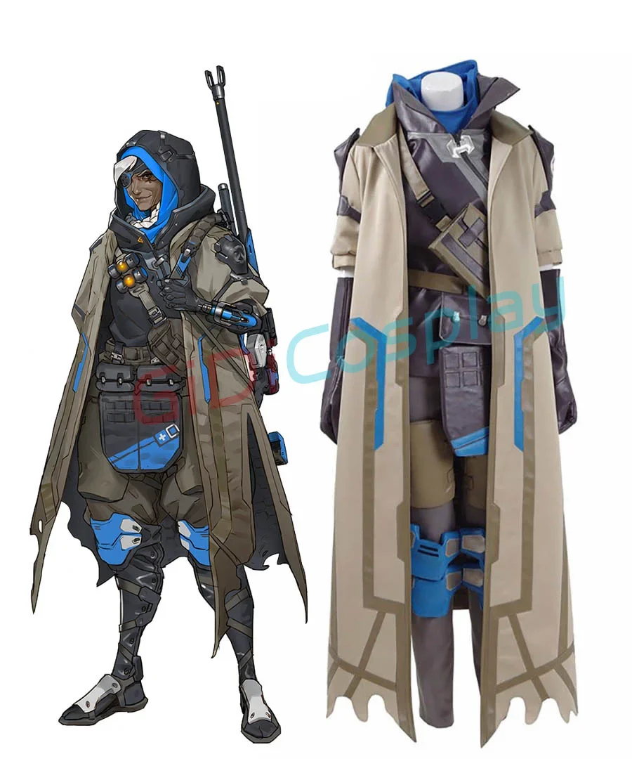 Горячая игра OW Ana Косплей Костюм на заказ любой размер