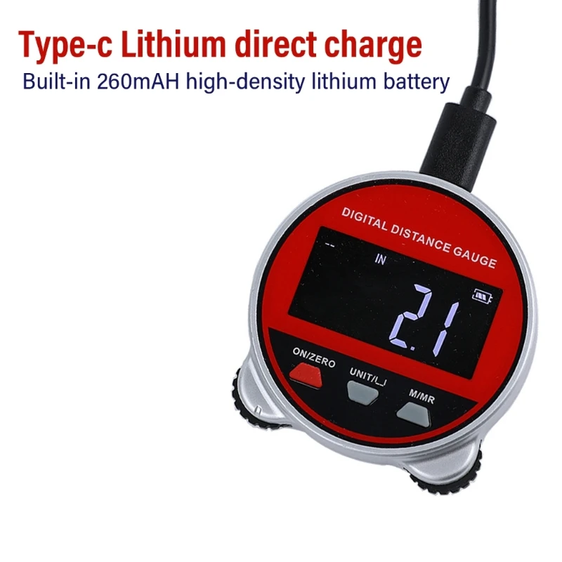Y166 Цифровая рулетка Перезаряжаемый небольшой инструмент для измерения прокатки