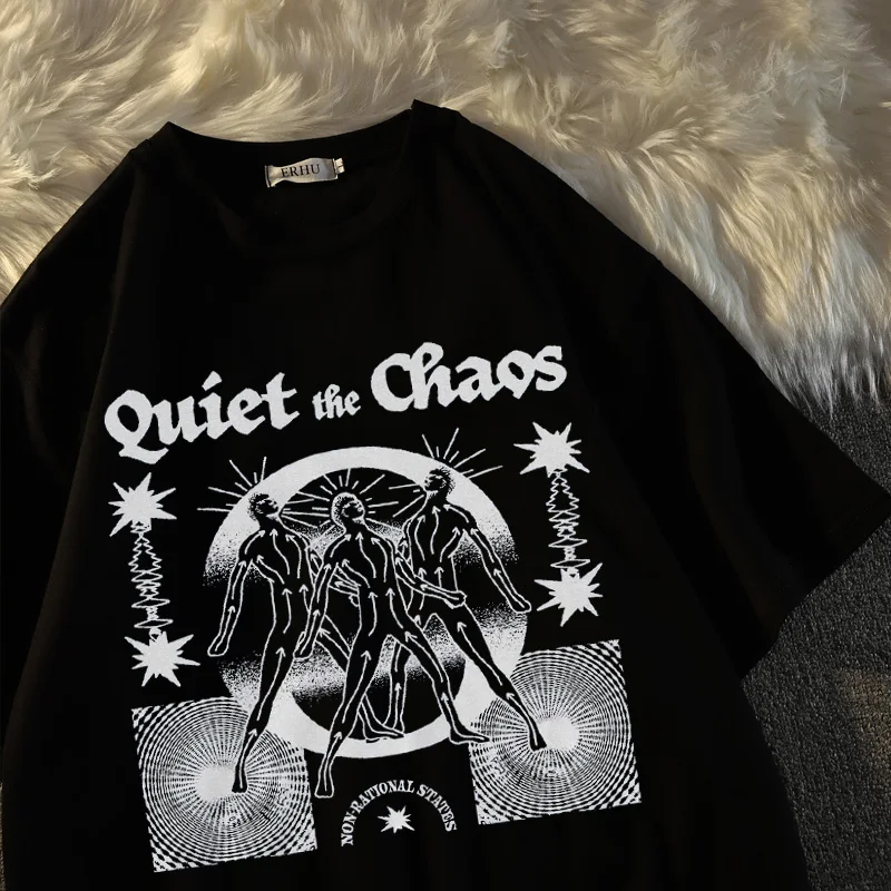 

Women T Shirts Grunge Summer T Shirt Oversized T-shirt Y2k Print Streetwear Tops Harajuku Plus Size Clothes Oversized T-shirt
