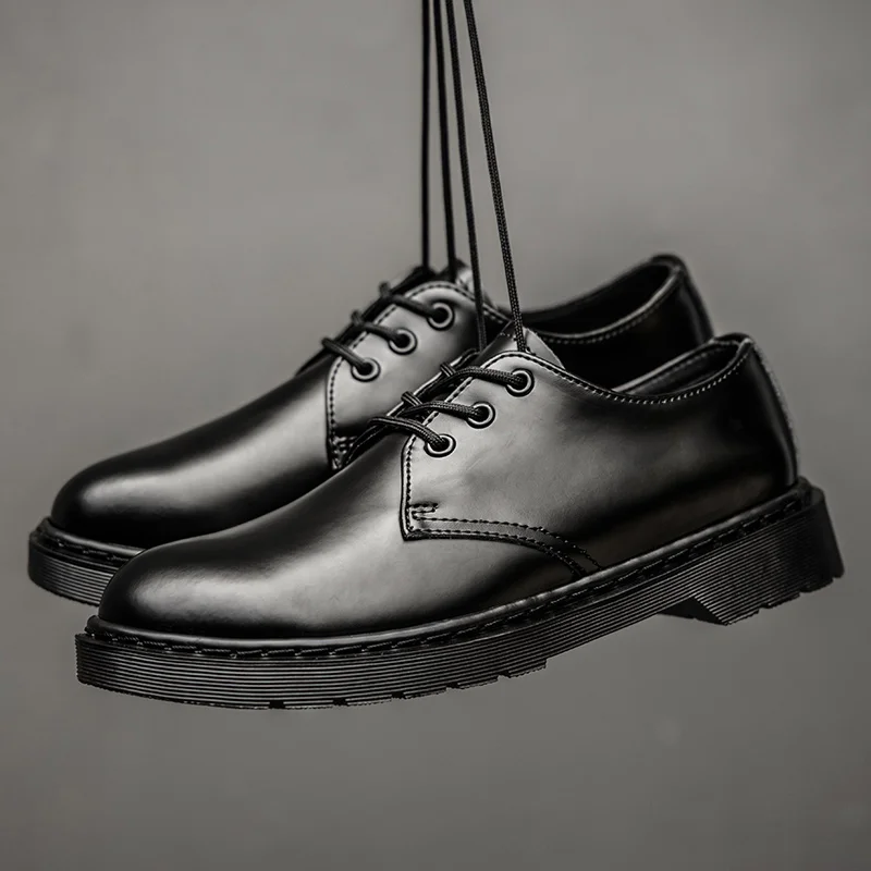

Брендовая дизайнерская мужская деловая обувь, высококачественная повседневная обувь на шнуровке, уличная Мужская обувь ручной работы на плоской подошве, рабочие ботинки из ткани Оксфорд
