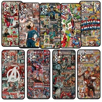 marvel aesthetic collage for samsung galaxy a52s a72 a71 a52 a51 a12 a32 a21s 4g 5g fundas soft tpu black phone case capa coque