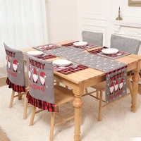 christmas table cloth tablecloth overlay chair cover table mat for merry christmas banquet home restaurant festival party supply
