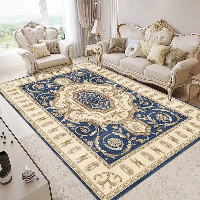

Bosmia Home Decor Tapis Soft And Skin-friendly European Carpets Easy To Care For Living Room And Bedroom Retro European Carpets