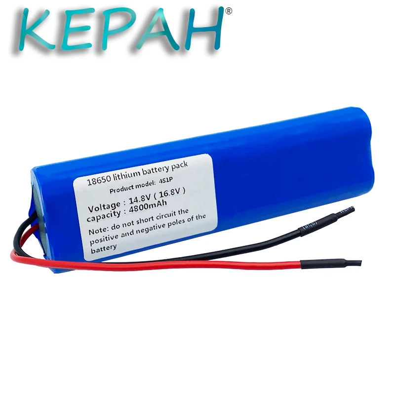 Lithium 14.8V 4800mAh Battery 14.8V-16.8V 4S1P 18650 with PCB18650 lead wires |
