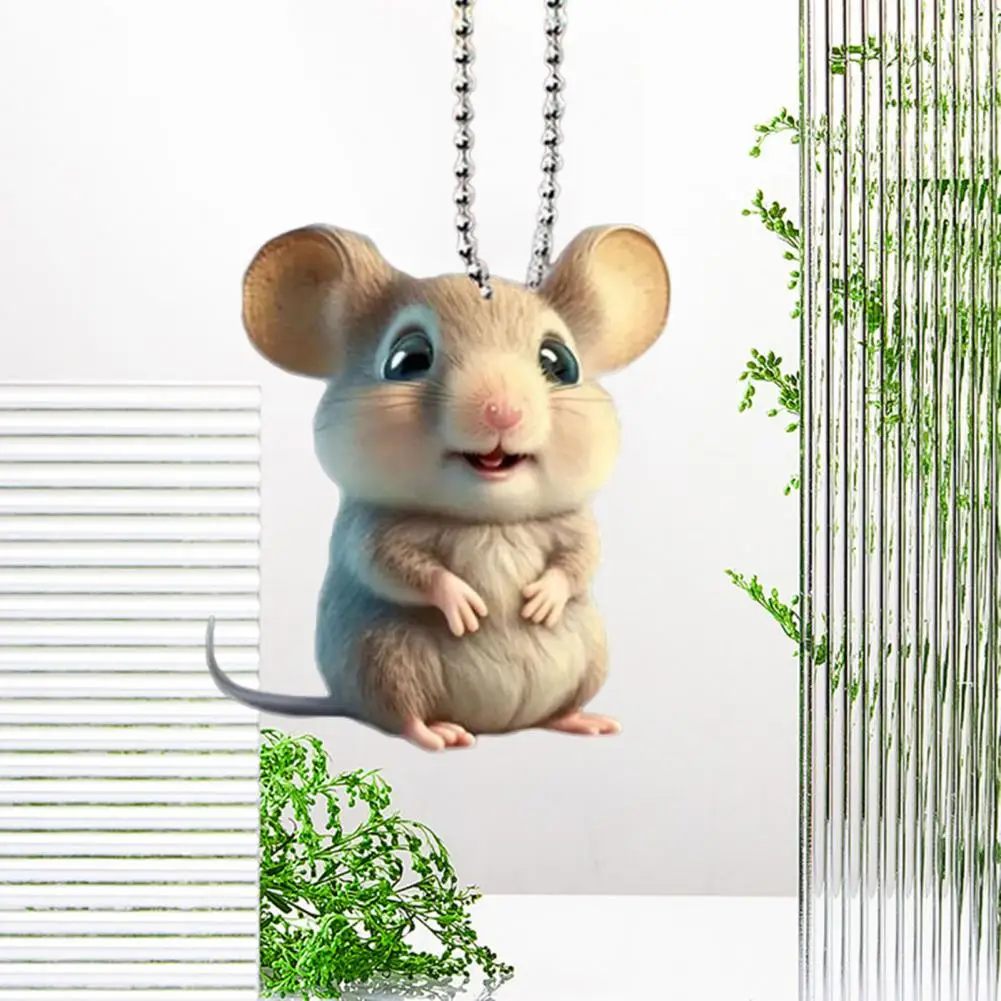 Настенная подвеска очаровательный автомобильный кулон в форме мыши для зеркала