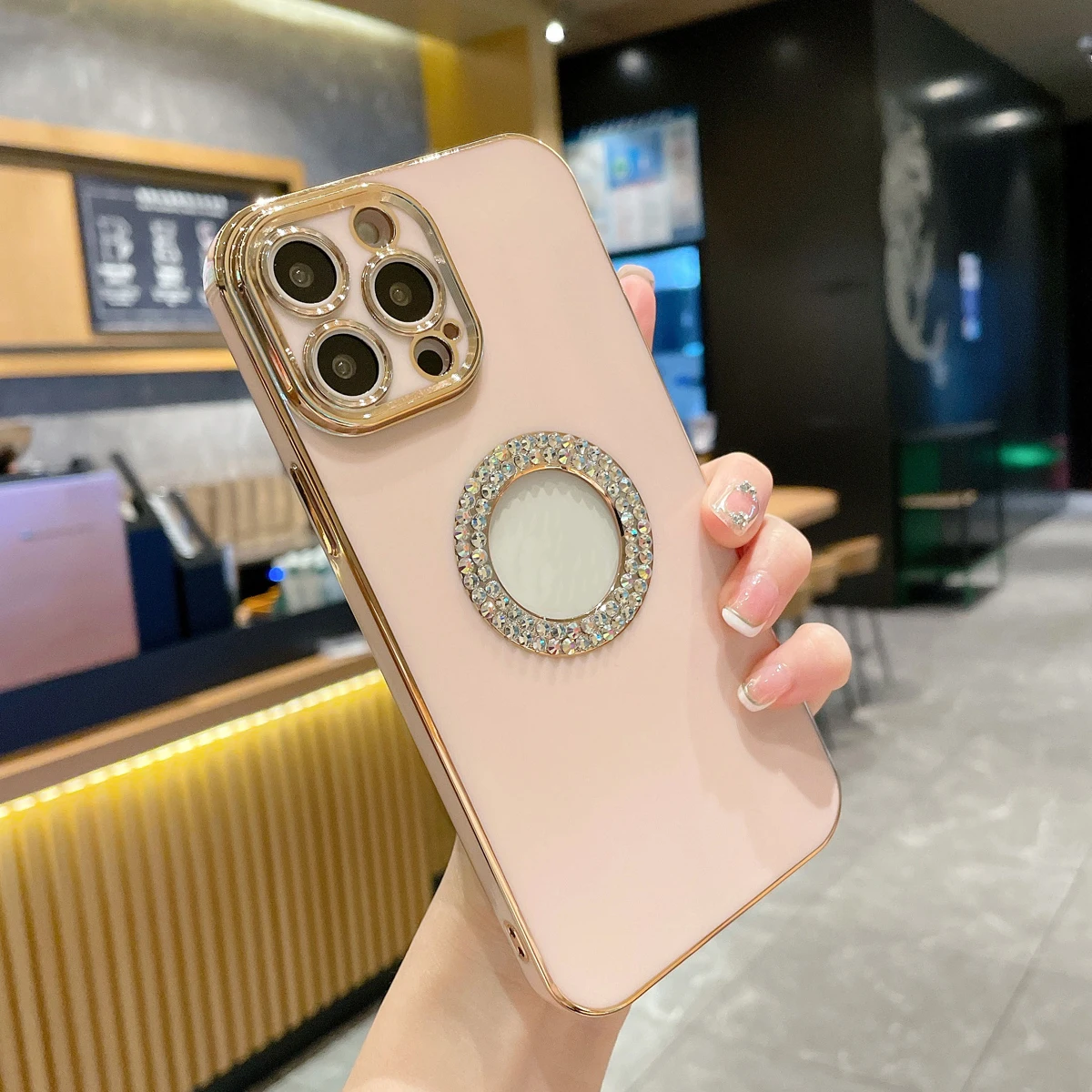 Роскошный Чехол Для Телефона С Бриллиантами iPhone 14/13/12/11 Pro Max Пылезащитный