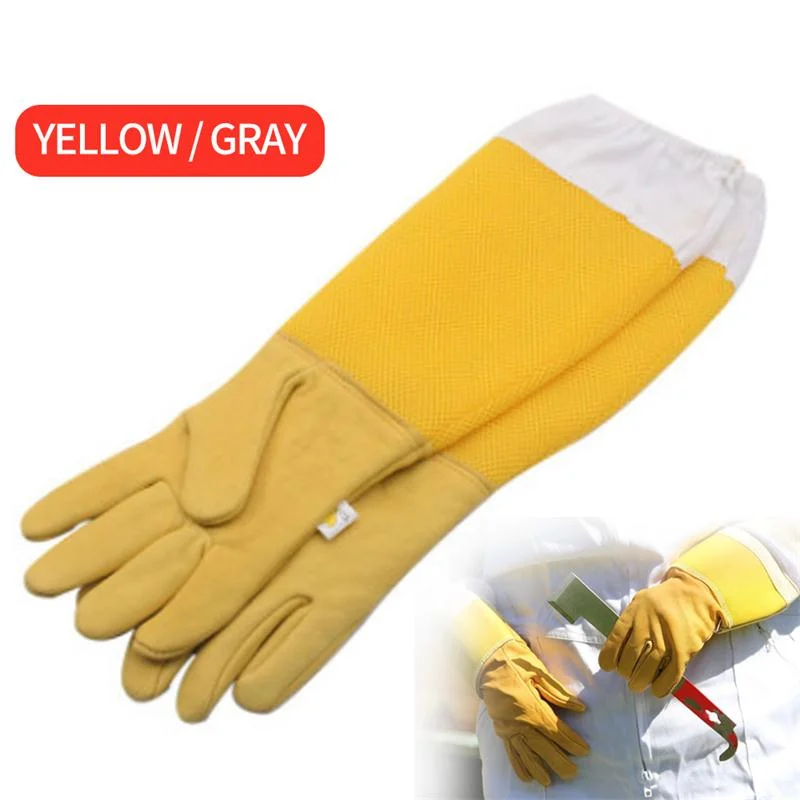 Beekeeping Gloves Protective Sleeves Breathable Anti Bee/Sting  Sheepskin Long Gloves For Beekeeper Beekeeping Tools 1Pair