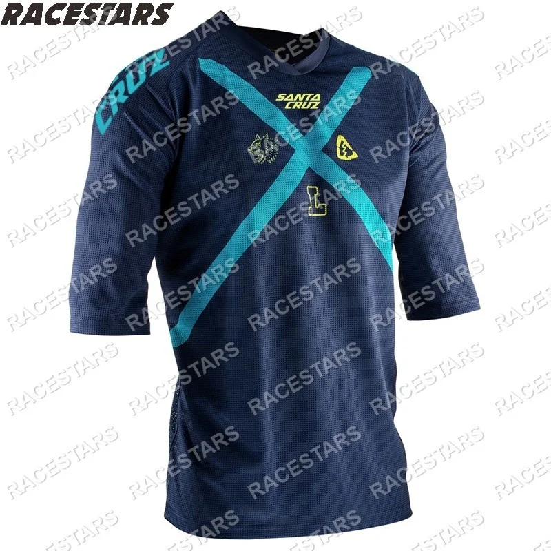 

Santa Cruz Enduro Jersey Downhill Mountain Moto Jersey Short Sleeve Motorcycle MTB Motocross Jersey MX ATV Cycling Jersey hombre