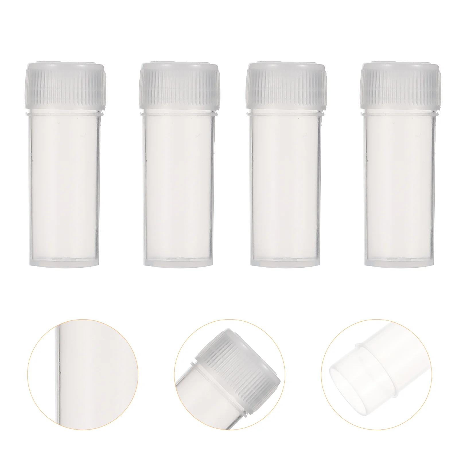 

Bottles Vials Samplecontainers Bottle Small Lids Travel Tubes Mini Clear Caps Essential Refillableoil Cap Screw Test Container