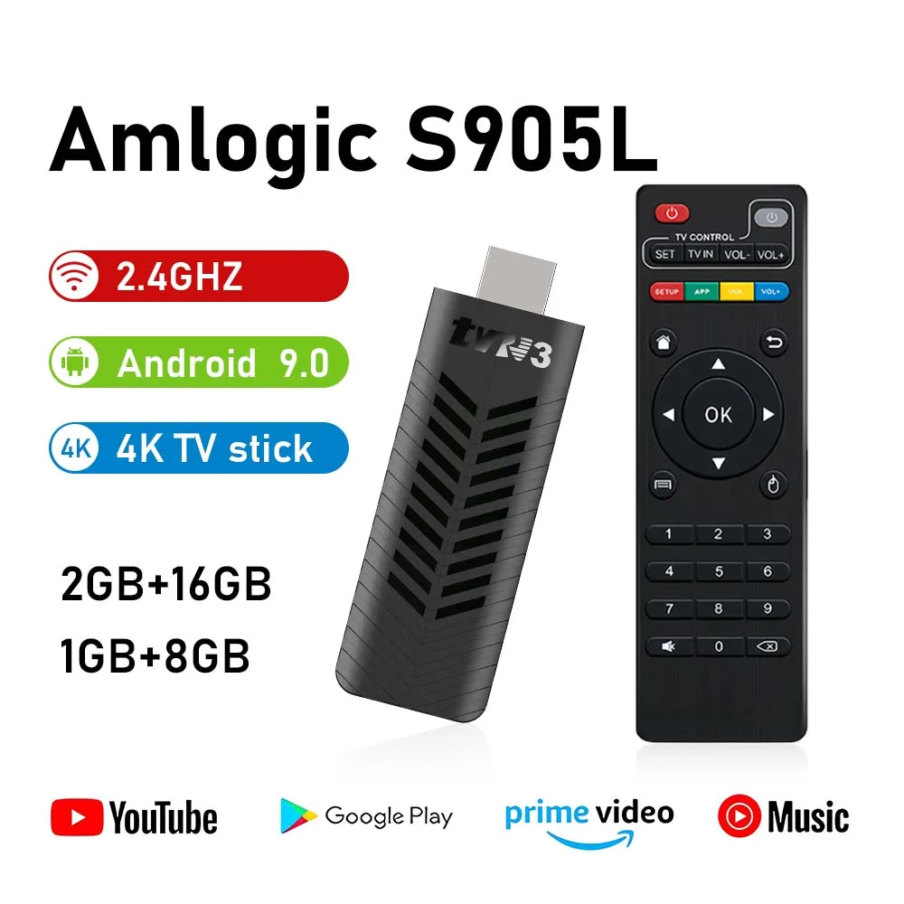 G96max TVR3-S Android ТВ-приставка 2/16 ГБ