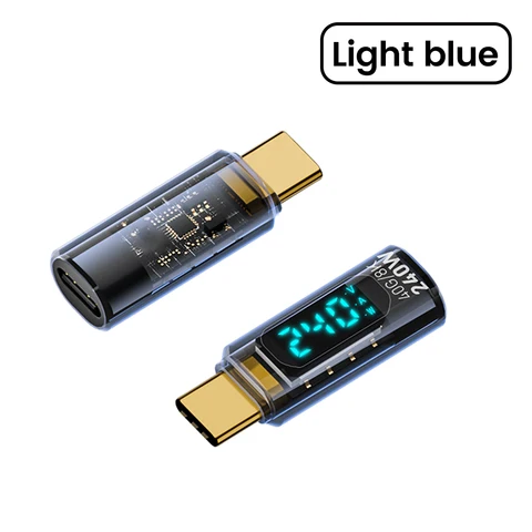 Адаптер elough 240 Вт, 5 А, USB 4, цифровой дисплей Type C на Type C OTG 8K, передача видео для iPhone 15, Samsung, планшетов, ноутбуков