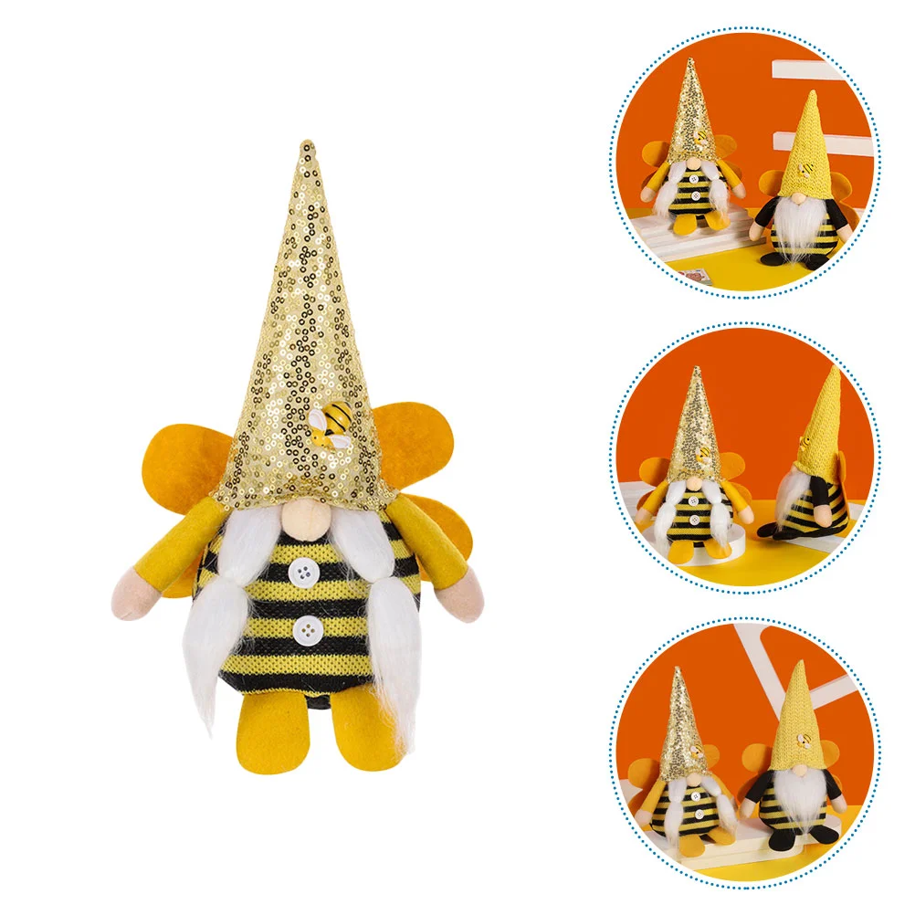 

Honey Bee Festival Faceless Baby Spring Fling Decorations Decorative Gnome Ornaments Adornment Non-woven Fabric Elder