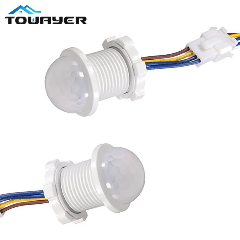  110/220v Mini LED Sensitive Night Light Home Indoor Outdoor Infrared Light Motion Sensor Detection Automatic Sensor Light Switch 