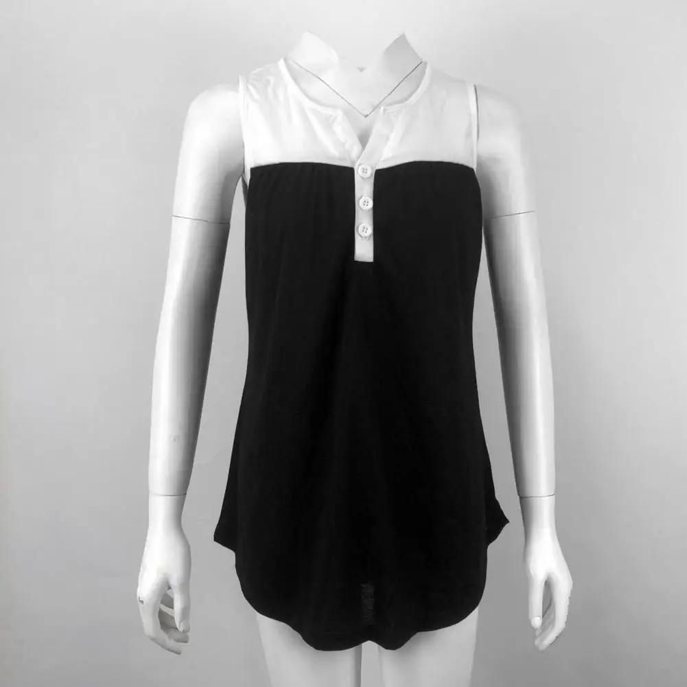 

Стильный повседневный жилет на ощупь, Летний жилет на пуговицах с воротником, подходящий цвет, повседневный универсальный топ