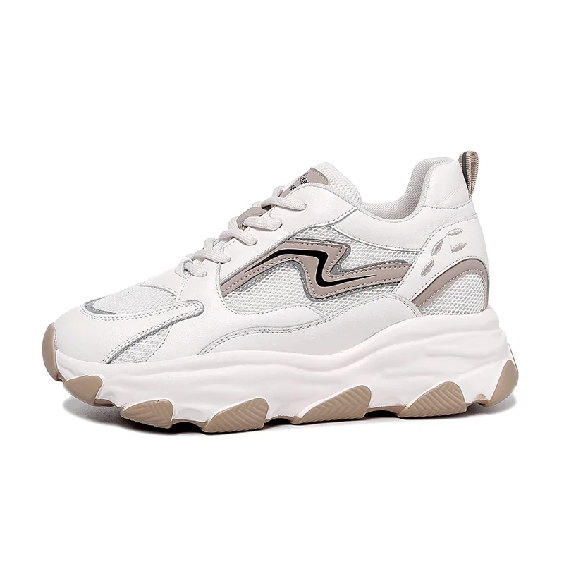 Женские беговые кроссовки из натуральной кожи дышащая Спортивная обувь для бега