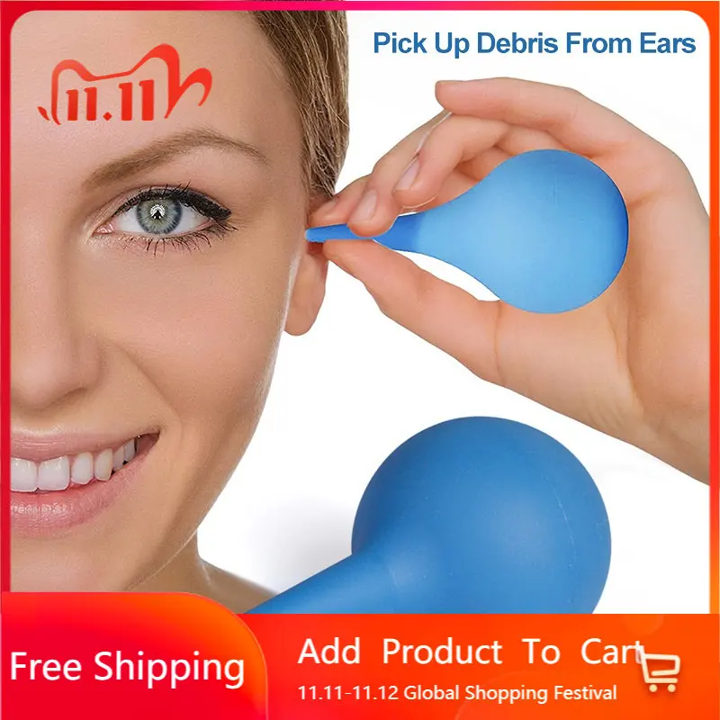 

1pcs Ear Wax Removal Irrigation Cleaning Kit Ear Syringe Bulb Air Blower Pump Dust Cleaner Earwax Remover Rubber For Adult Kid