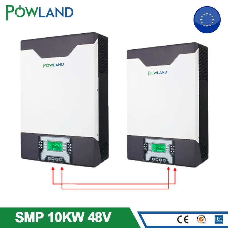 

Гибридный солнечный инвертор 10 кВт, ПВ, 10000 в пост. Тока, 80 А, MPPT зарядное устройство, Вт, 48 В, в перем. Тока, немодулированный синусоидальный сигнал, 1 и 3 фазных инвертора, Прямая поставка