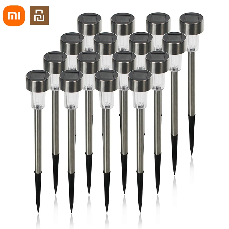

Xiaomi Youpin Stainless Steel Outdoor Lawn Lamp LED Garden Landscape Ground Lamp Park Villa Solar Energy Lawn Lamp waterproof