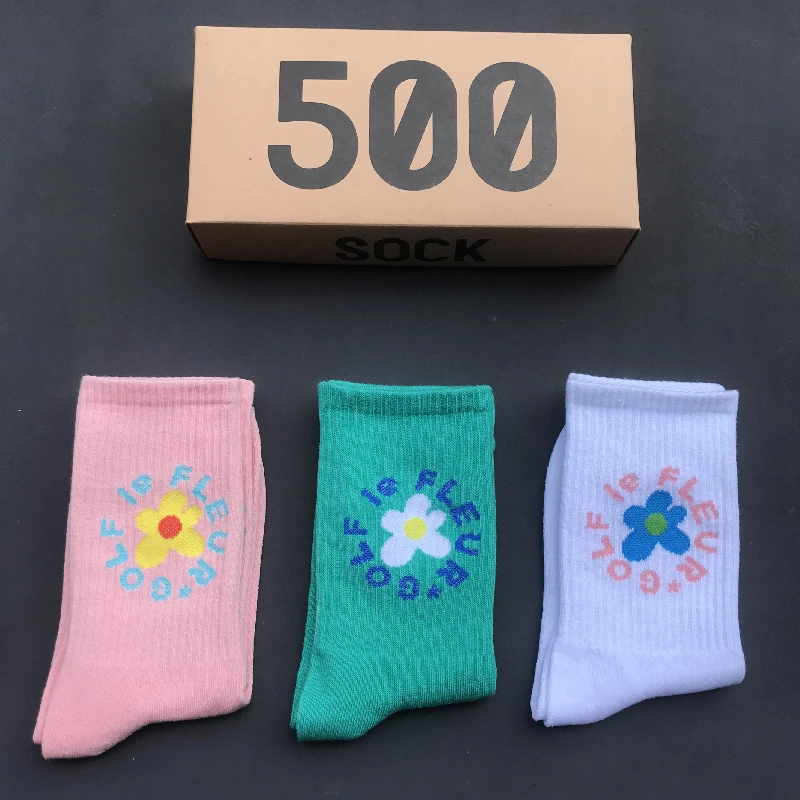 Japanese Cotton Colorful Flower Cartoon Cute Happy Socks For Girl Christmas Gift Box Packaging