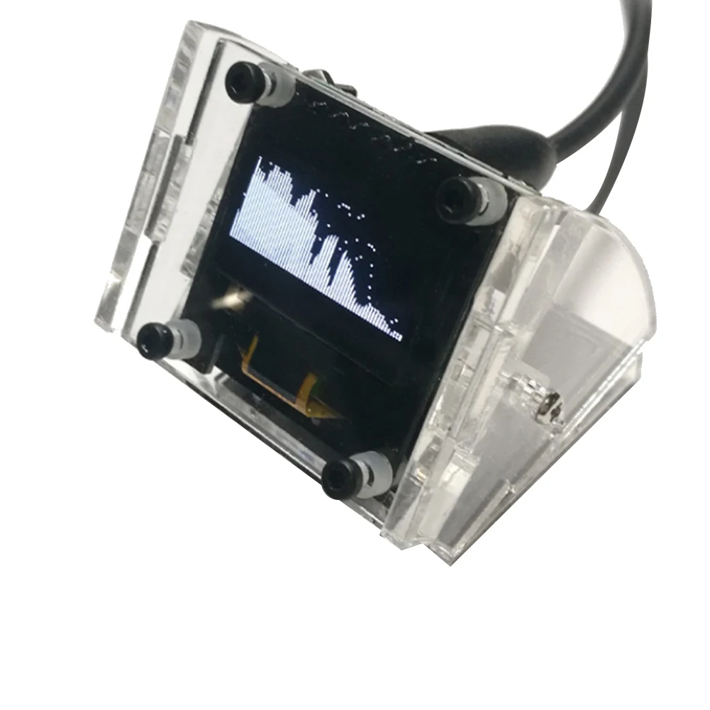 Мини 0 96-дюймовый OLED-стерео музыкальный спектр дисплей анализатор усилитель
