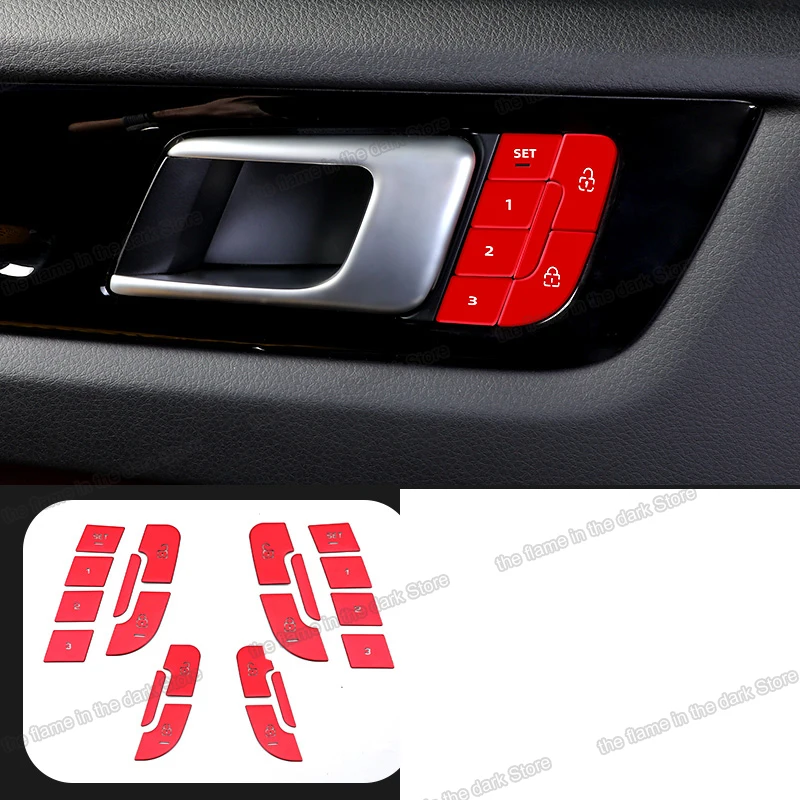 

car door lock seat memory button trims for porsche cayenne 2018 2019 2020 2021 accessories decoration coupe panamera 2022 2023