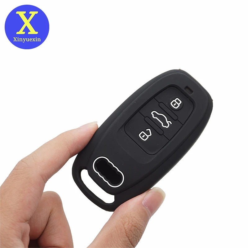 Xinyuexin 3 кнопки дистанционного ключа брелок чехол для Audi Q5 A1 A3 A4 A5 A6 A7 A8 RS4 RS5 Q3 Q7