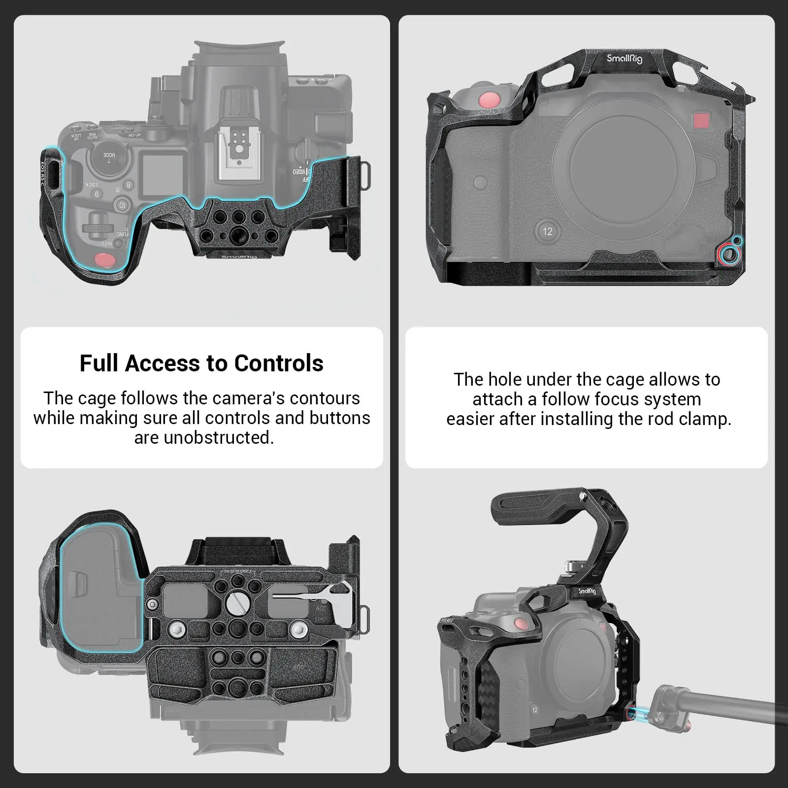 Портативный комплект SmallRig Черная Мамба для Canon EOS R5 C с верхней ручкой расширенной
