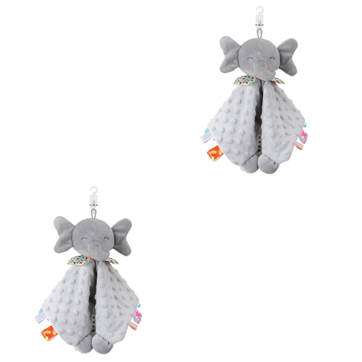 

2pcs Infant Blanket Comfort Blanket Plush Animals Blanket