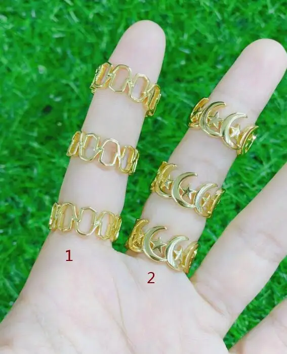 

Женское Винтажное кольцо с фианитом, золотистое регулируемое Открытое кольцо с кристаллами, 1 шт., df3a