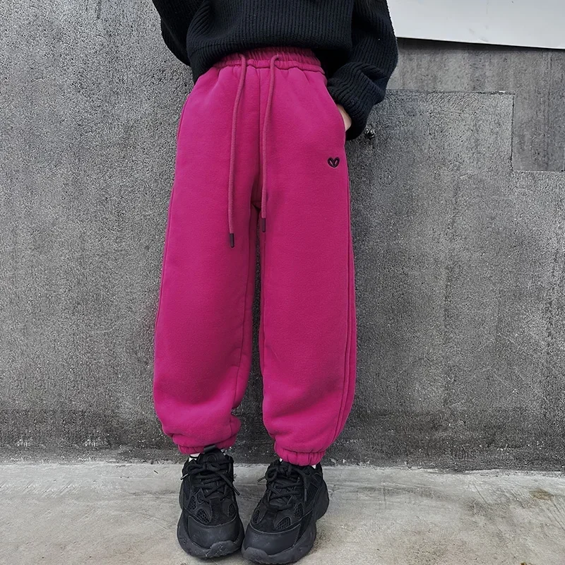 Детские брюки с эластичной резинкой на талии детская одежда зимние штаны для