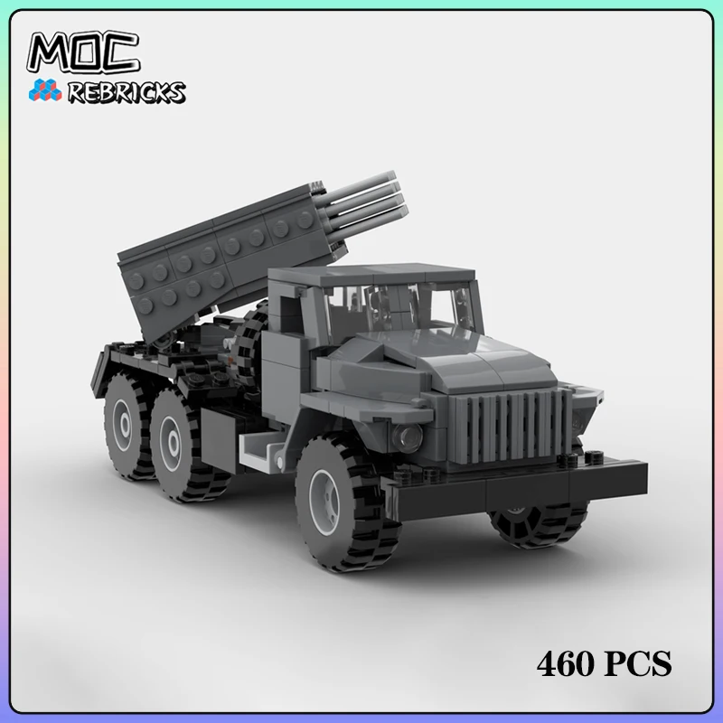 Военное оборудование BM-21 Grad 122 мм самоходная артиллерия MOC Строительный блок