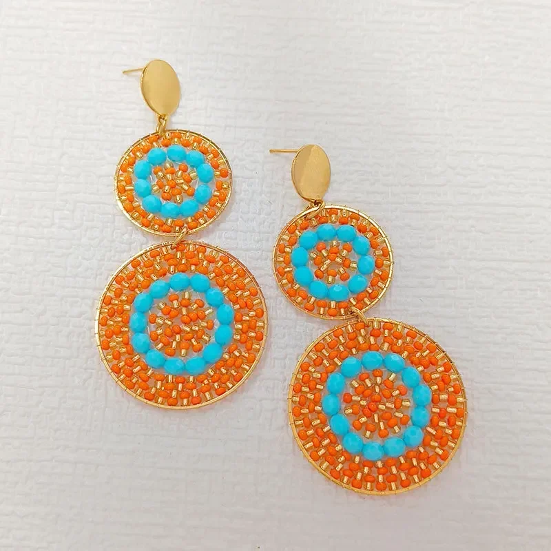 Серьги-капельки из акрила Tide |