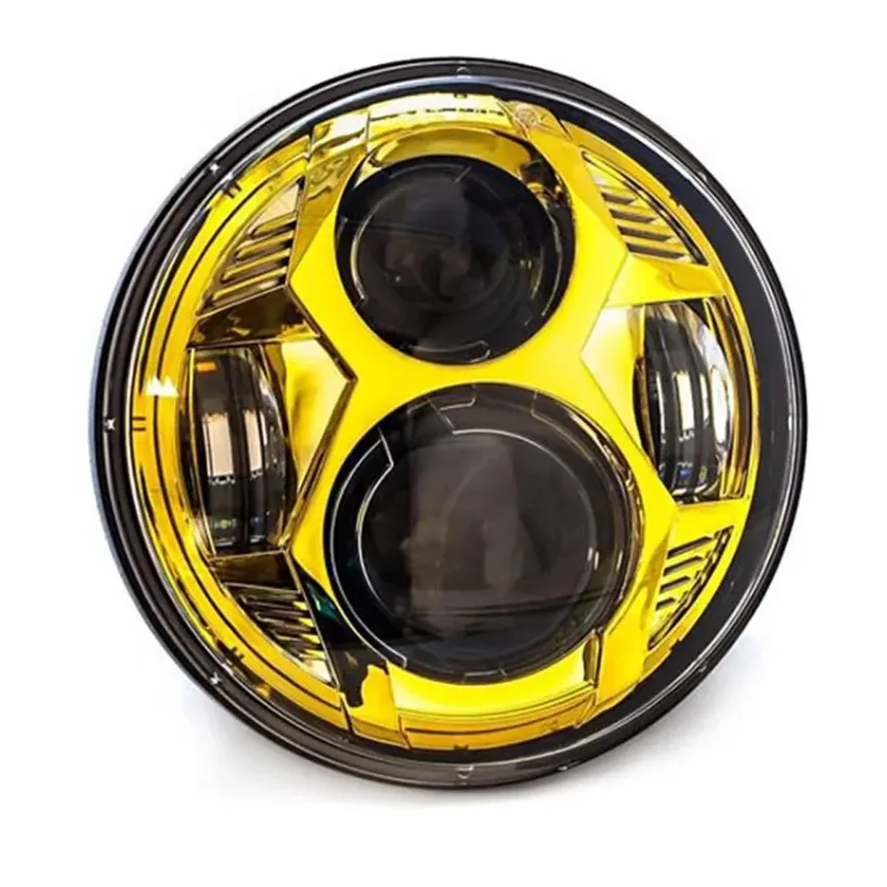 Фото 7-дюймовый красный светодиодный мотор проектора, фара Plug and Play для Harley Davidson Touring 1994-2013 гг. №5
