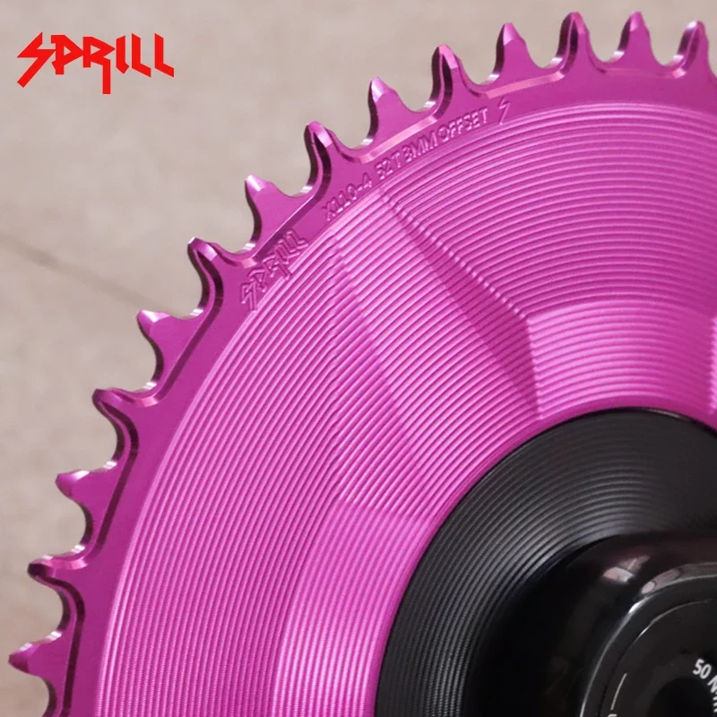 Pass quest 3 мм смещенное кольцо цепи 110bcd звездочка 110 bcd фиолетовая 48T 50T 52T 54T 56T 58T для