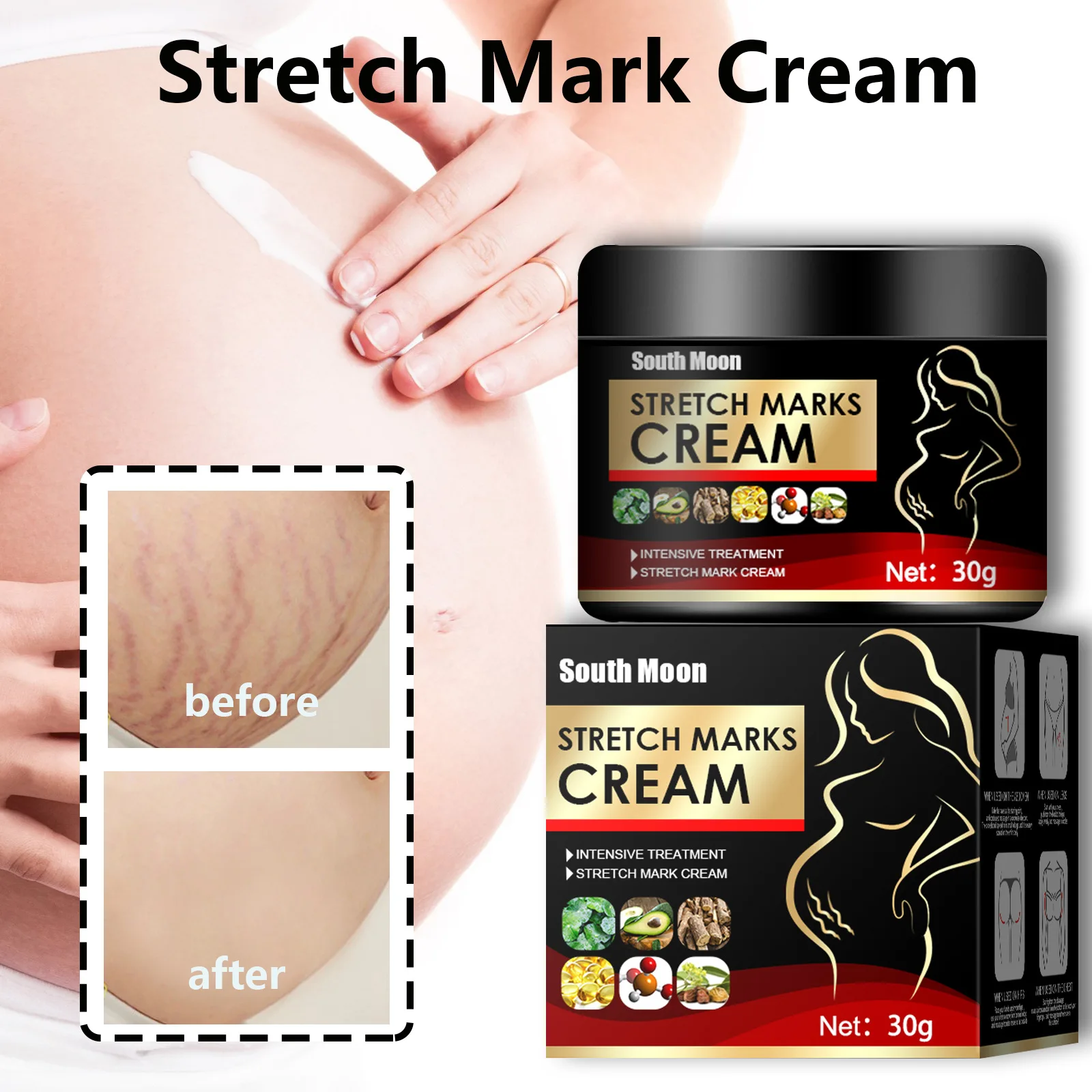 1pcs 30ml Pregnancy Firming Repair Cream Fat Lines Wrinkle Recovery Cream Postpartum Lightening Repair Cream Free Shipping