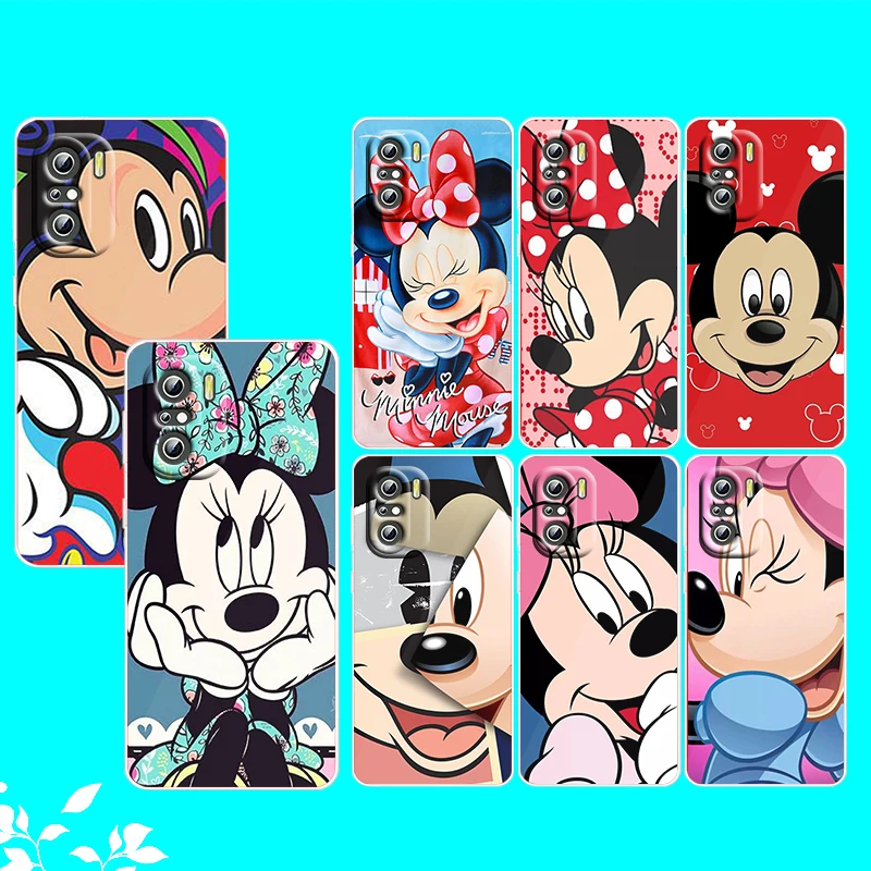 

Disney Mickey Minnie Cartoon For Xiaomi Redmi Note 10S 10 K50 K40 Gaming Pro 10 9AT 9A 9C 9T 8 7A 6A 5 4X Transparent Phone Case