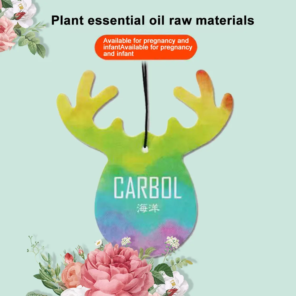 

Подвесной бумажный аромат, 4 шт. в комплекте, освежитель воздуха для автомобиля, домашний натуральный растительный экстракт, ароматизатор д...