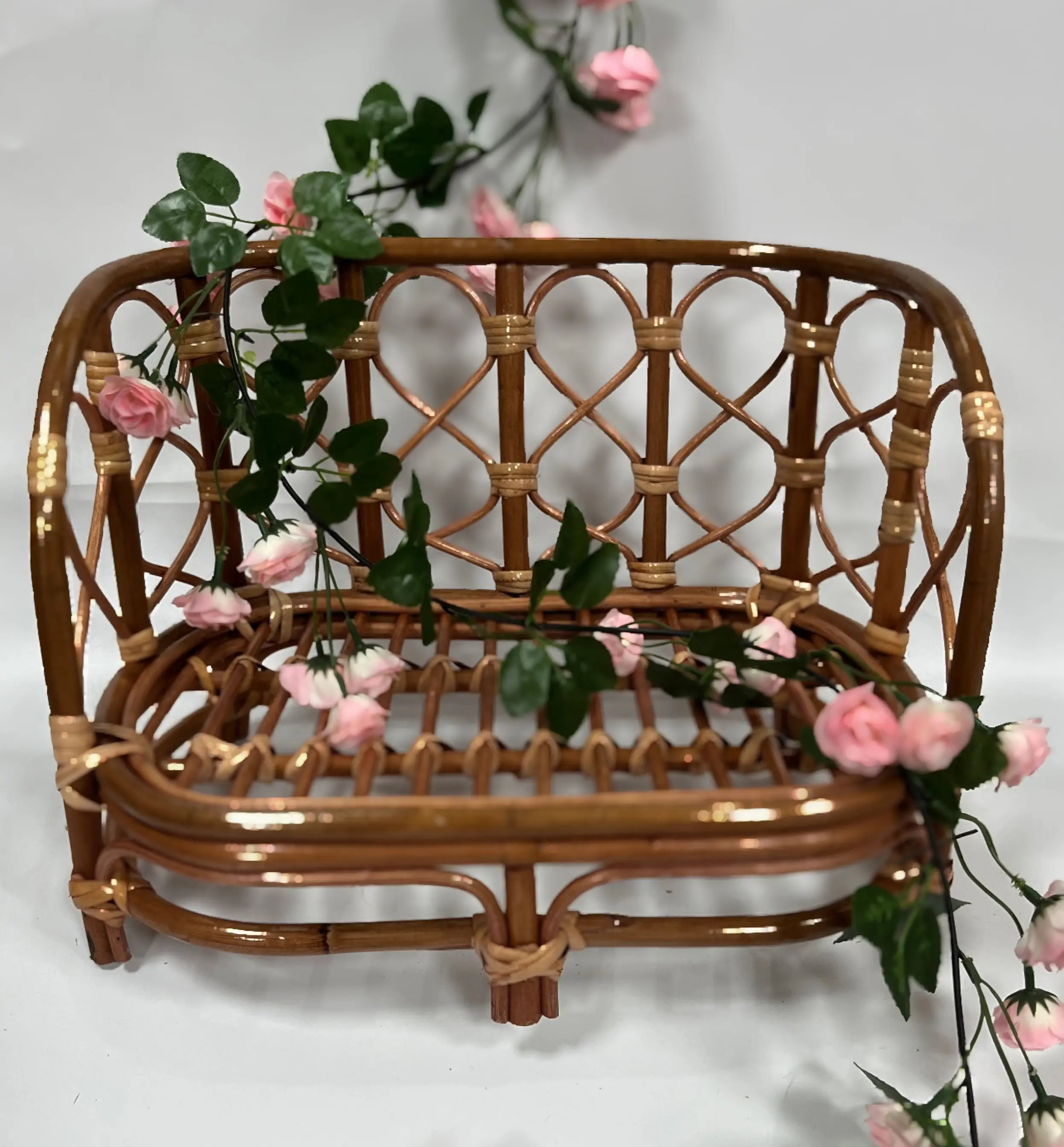 Wooden Baby Bed Crib Studio Posing Sofa Accessories