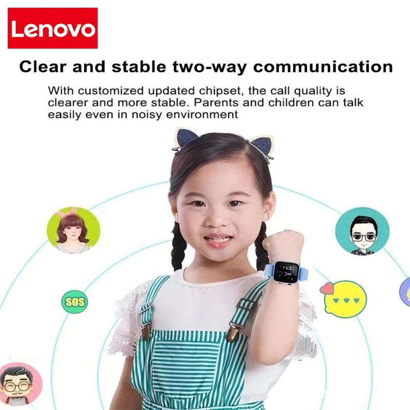 Фото Детские умные часы Lenovo, 4G, Wi-Fi, GPS, SOS, местоположение, видеовызов, аналоговая карта, водонепроницаемые часы с камерой, обновление для мальчиков и девочек, новые часы №4