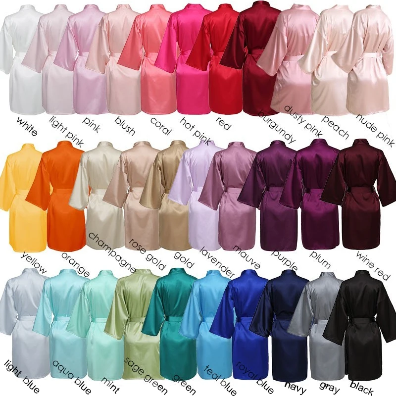 Sister of The Bride Robe Bridesmaid Robes Bridal Party Robes Bride Robe for Wedding Day Wedding Night Dress Women Satin Robe