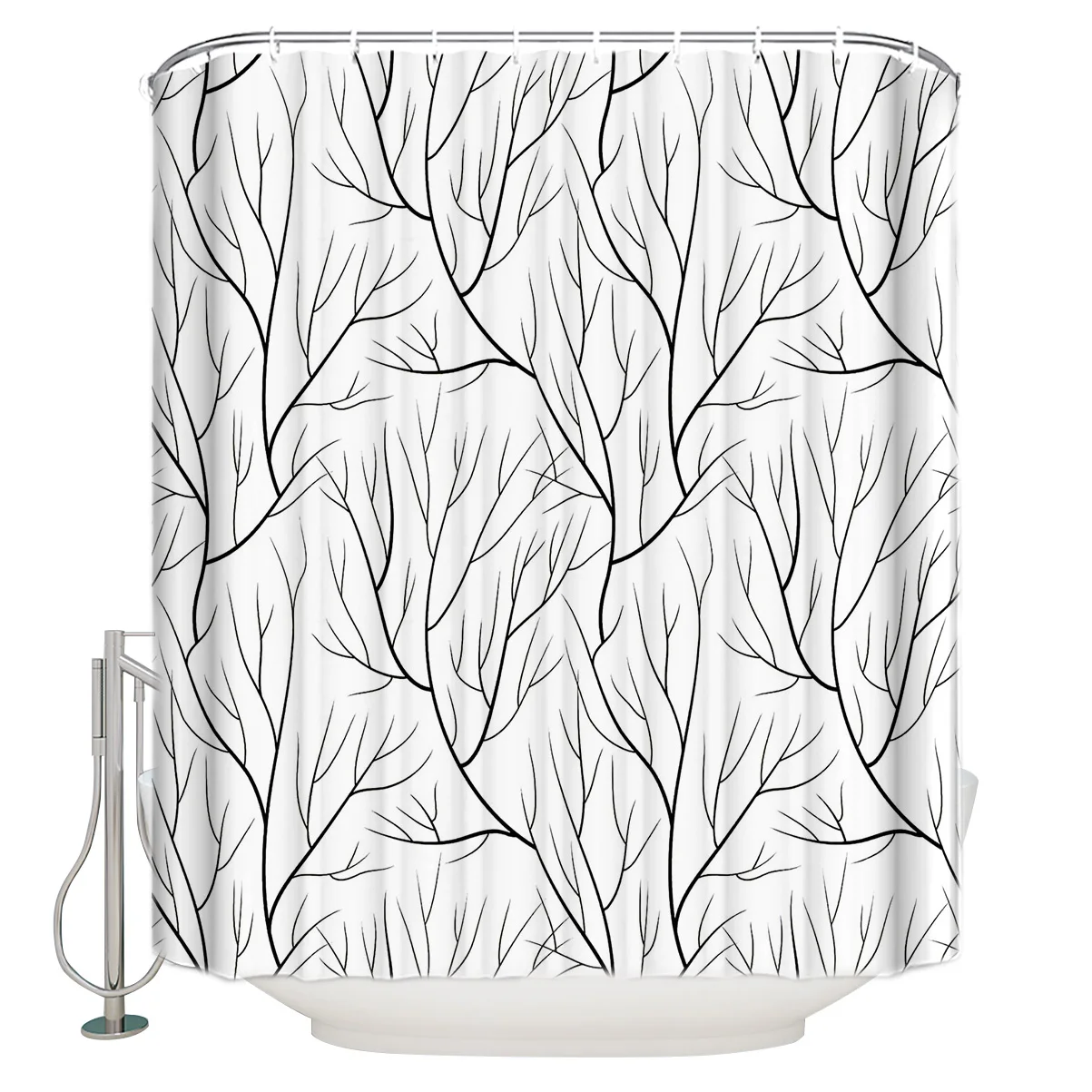 

Curtains Bathroom Curtain Botanical Design with Spices and Herbs Colorful with Vintage Medicinal Sketch Herbal Bath