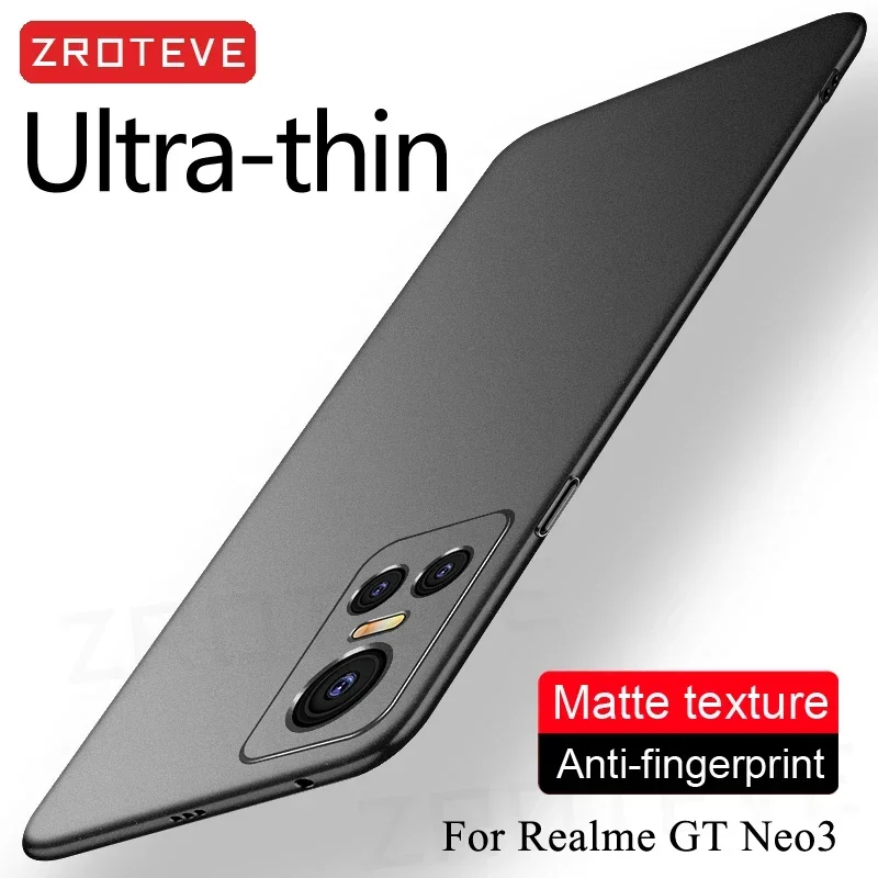 Для RealmeGT Neo5 Чехол ZROTEVE Ультратонкий жесткий матовый чехол из ПК для Oppo Realme GT Neo 5 3 2