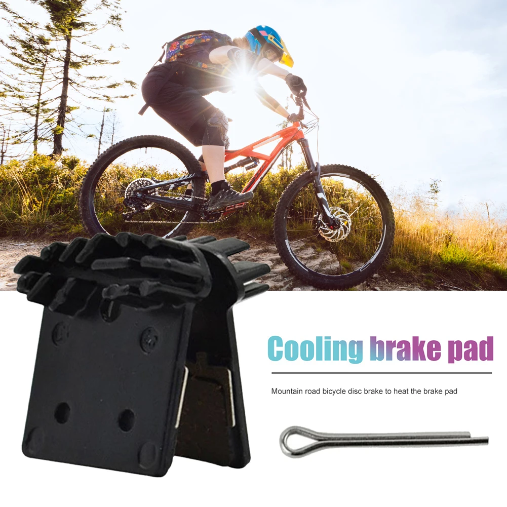1/2 пара велосипедных охлаждающих дисковых тормозных колодок для горного