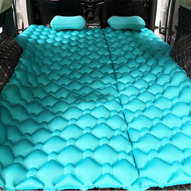 

Outdoor Sleeping Pad for SUV Inflatable Mattress with Pillows Travel Mat Folding Bed Ultralight Air Cushion Hiking Trekking