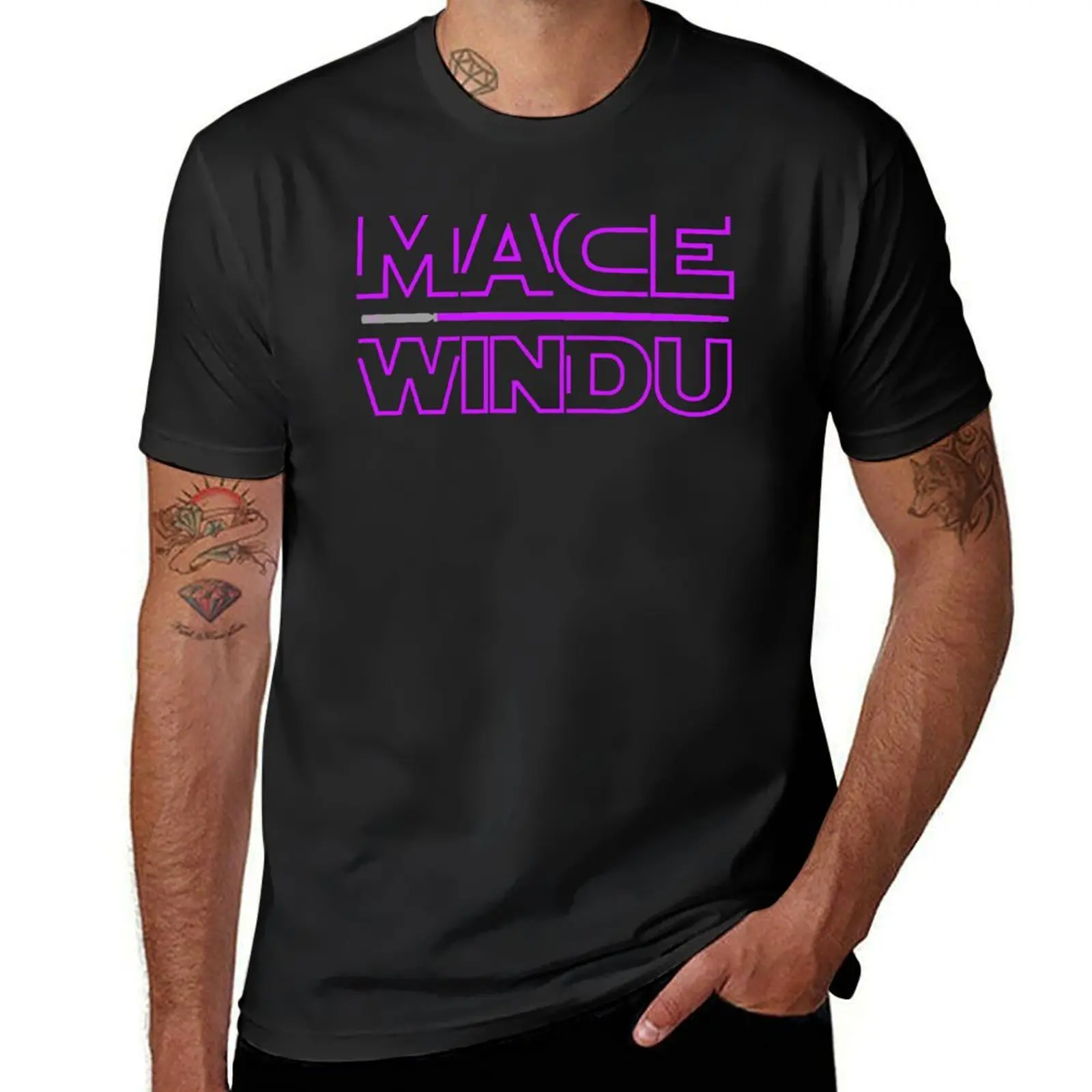 MACE WINDU футболка кавайная одежда летние топы Летняя мужская