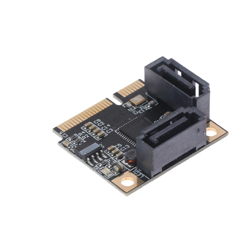 

Mini Add On Cards PCI-E PCI Express to 2 Ports SATA 3.0 Converter SSD HDD SATA3 Controller Expansion Card SATA Multiplier