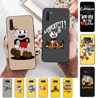 yinuoda cute cuphead phone case for samsung note 5 7 8 9 10 20 pro plus lite ultra a21 12 72