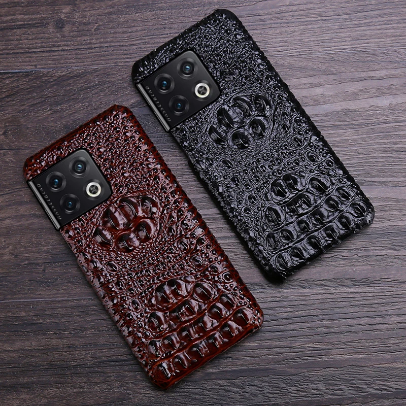 

Чехол-накладка для OnePlus 7, 7T Pro, мобильный телефон, из натуральной кожи крокодила, 3, 3T, 5, 5T, 6, 6T, 8, 8Pro